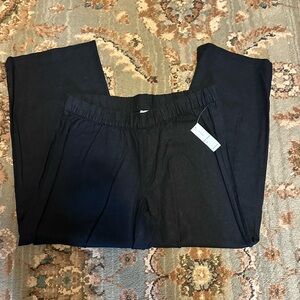 Petite Old Navy Paperbag Waist cropped Pants, Rayon Linen Blend, Size Small NWT